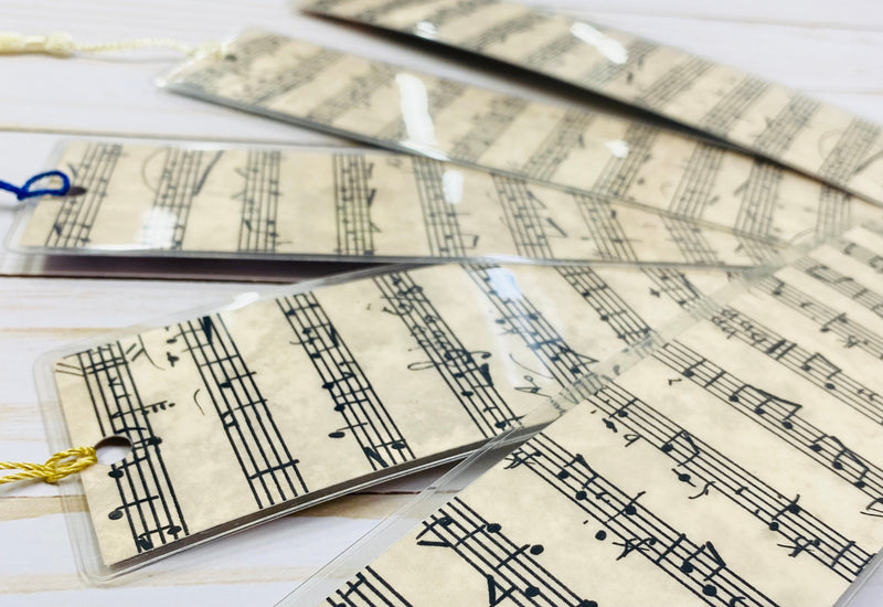 Violin Bookmark, Vintage Sheet Music Design, graduation, gift for musician, College music student teacher gift, for violin player, grad