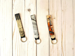 Music Photo Wristlet Keychain, Instrument Lanyard, Fun Musician Key Accessories, For Music Student Teacher, Band Gift for Him for Her, grad