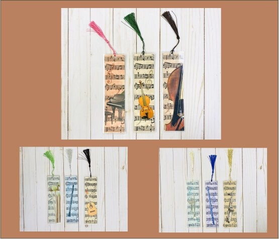 Alto Saxophone Bookmark, Vintage Sheet Music Design, Back to school, gift for musician, College music student teacher gift, music nerd, sax