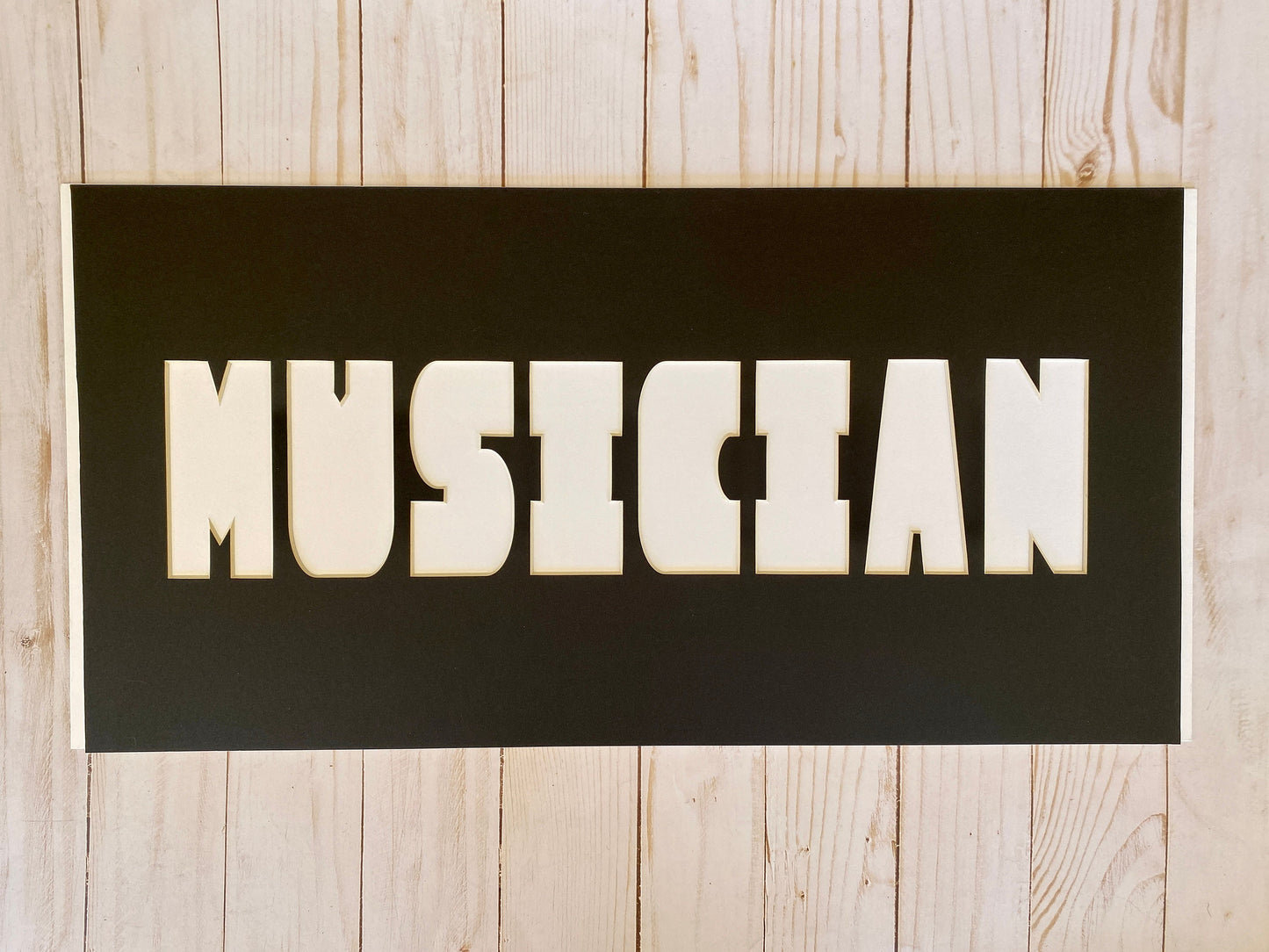 10"x20" Framed Musician Photo Mat