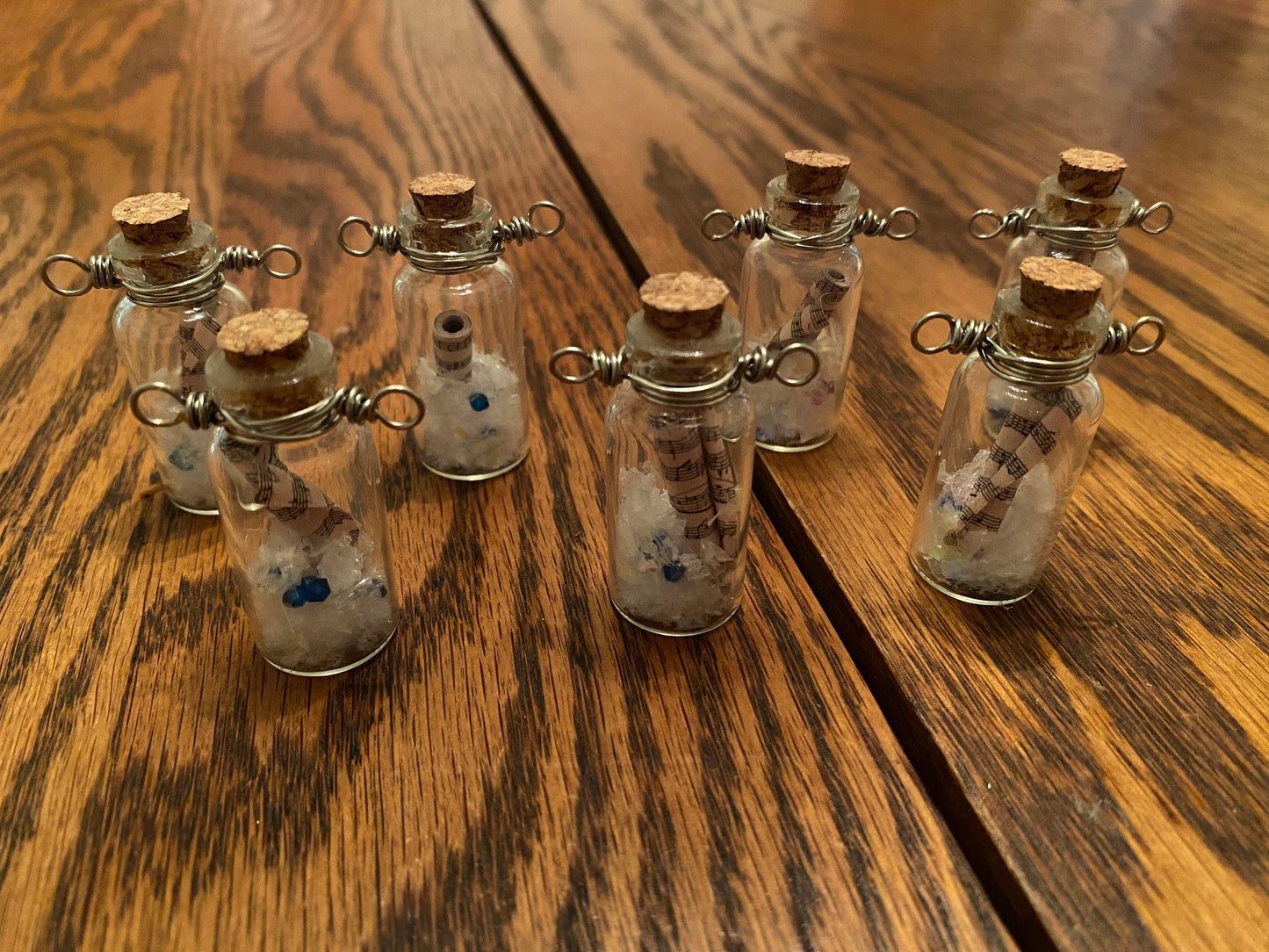 Mini Music Scroll Glass Vial Necklace, Mystical Music Pendant, Glass Music Jar Jewelry, Tiny Bottle with Music, Wearable Music, Long Chain